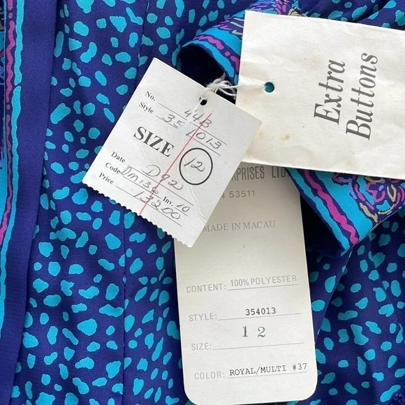 Vintage Schrader Long Sleeved Dress - Picture 5 of 6